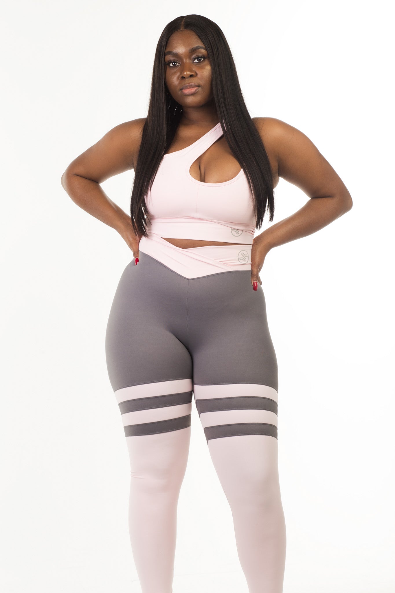 SOMERSET LEGGINGS - PINK & GREY