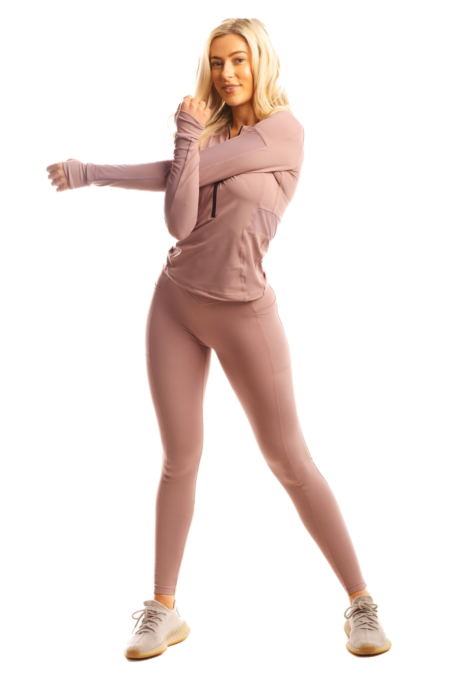 MAYA POCKET LEGGINGS - MAUVE