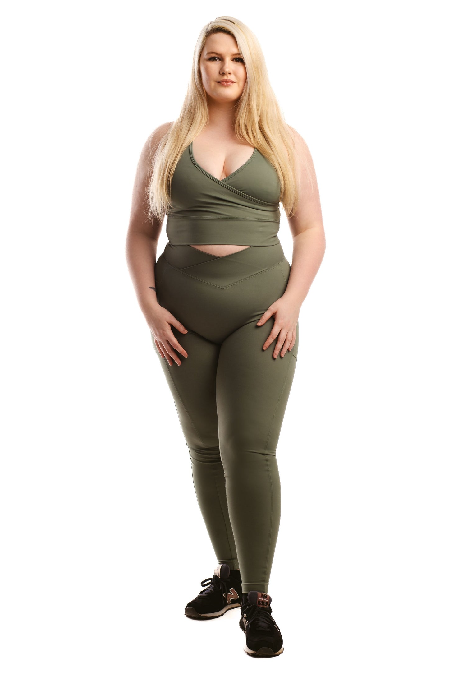 FAENNA POCKET LEGGINGS - OLIVE