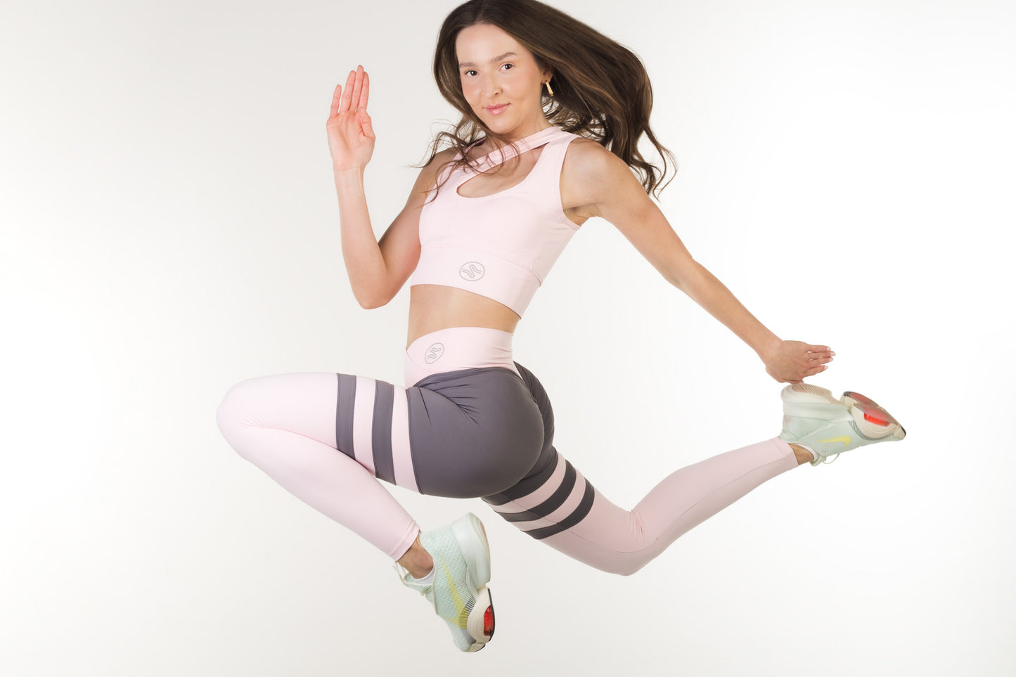 SOMERSET LEGGINGS - PINK & GREY