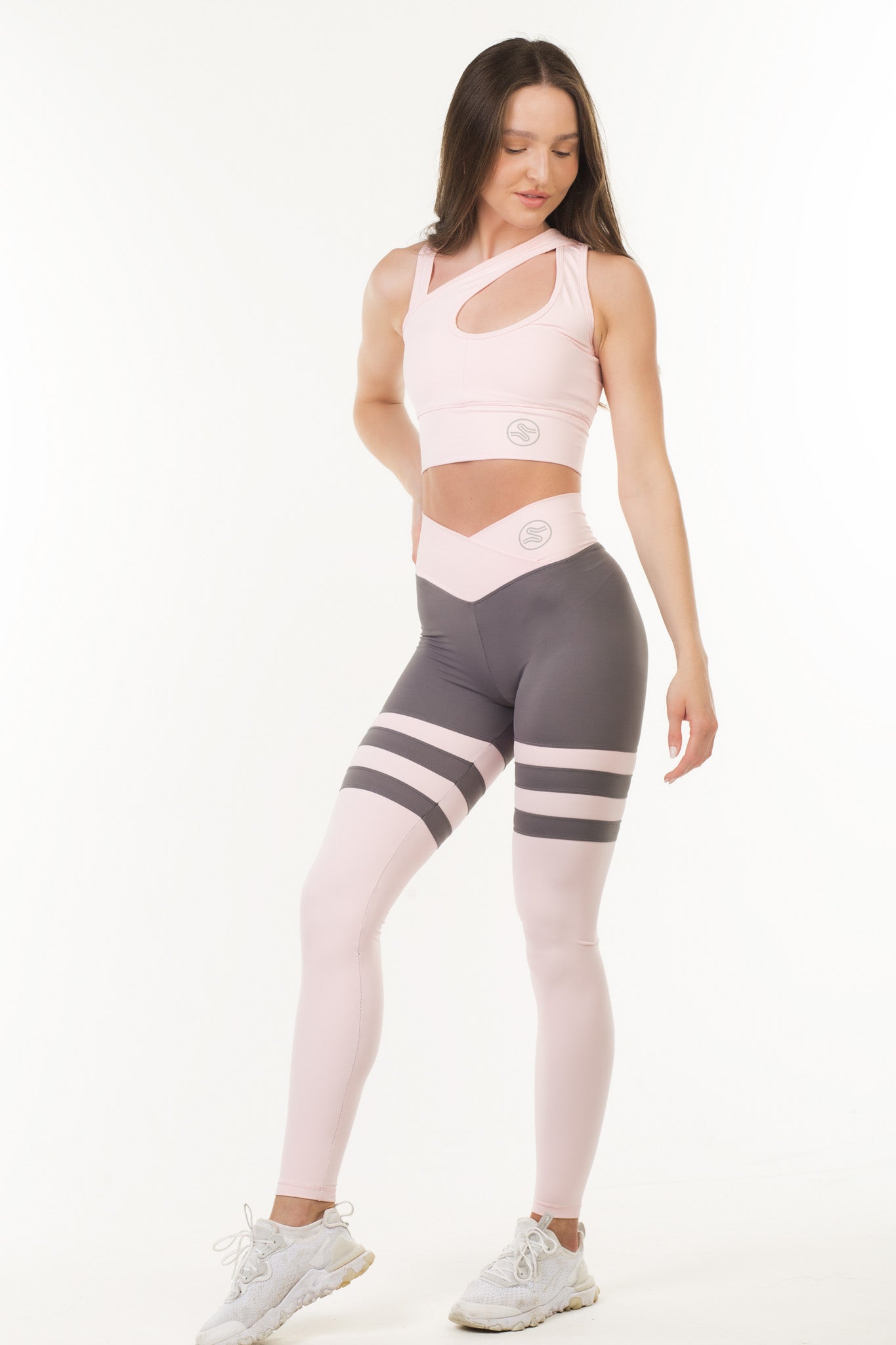 SOMERSET LEGGINGS - PINK & GREY