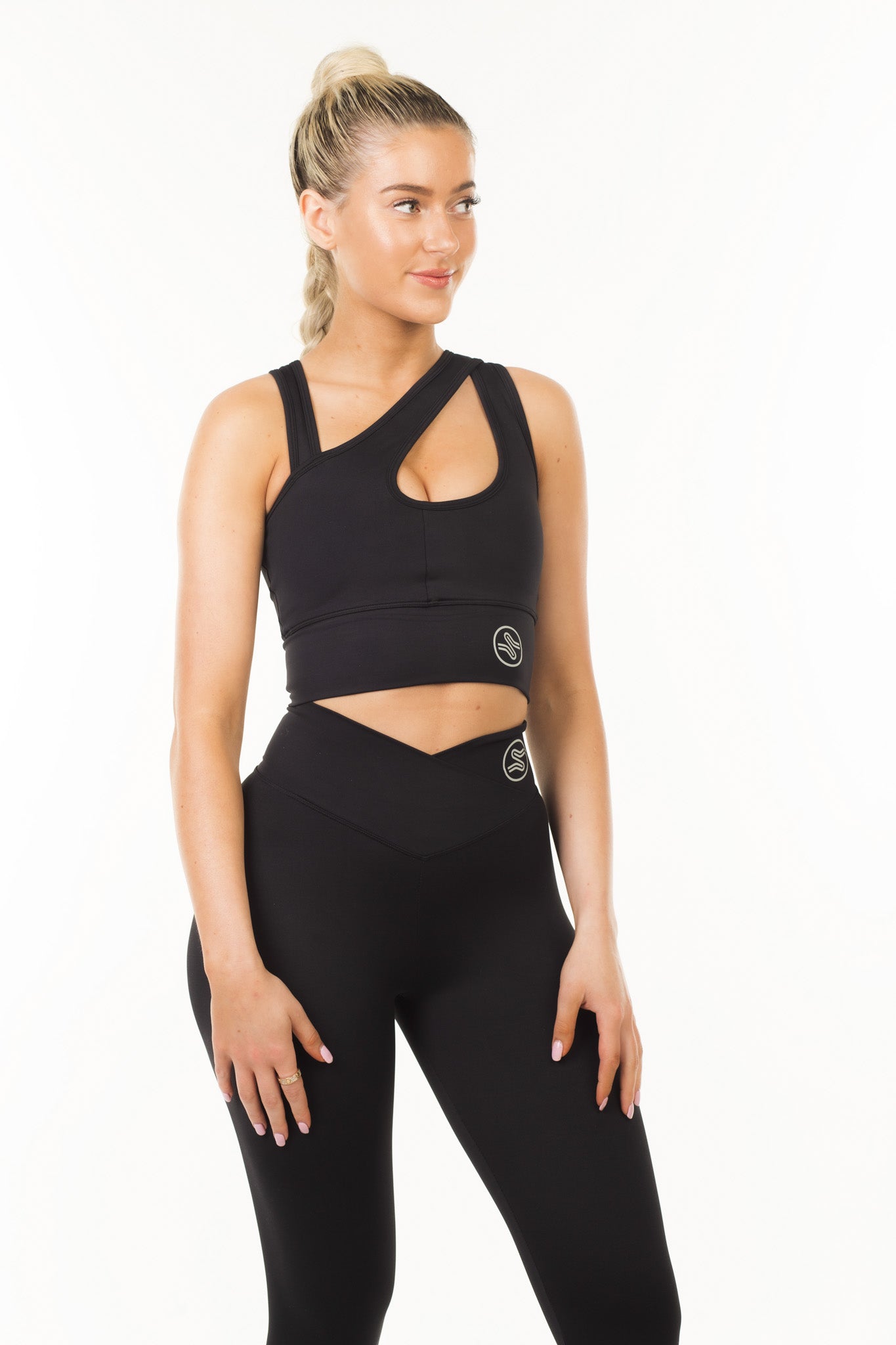 HARLEM SPORTS BRA - BLACK